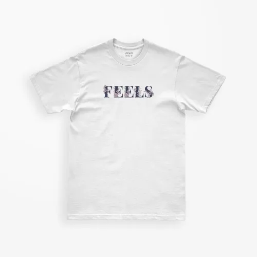 Feels graphic T-shirt from Charm Craft's branded apparel collection