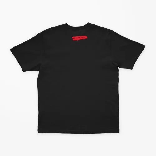 Back view of the Never Die Easy printed T-shirt