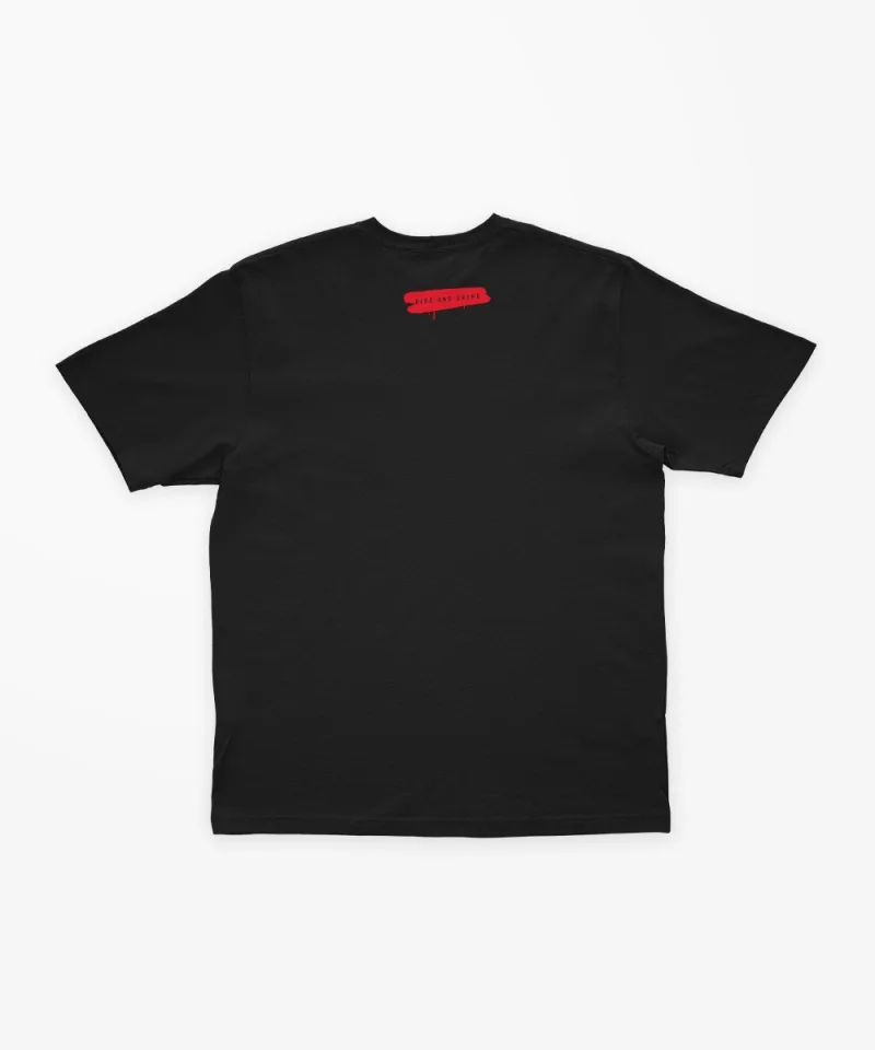 Back view of the Never Die Easy printed T-shirt