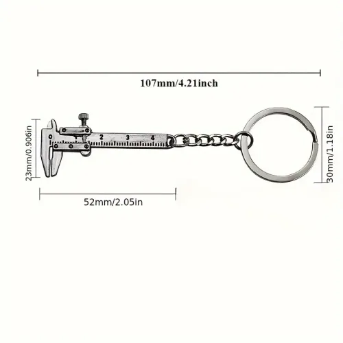Stylish Mini Vernier Caliper Keychain