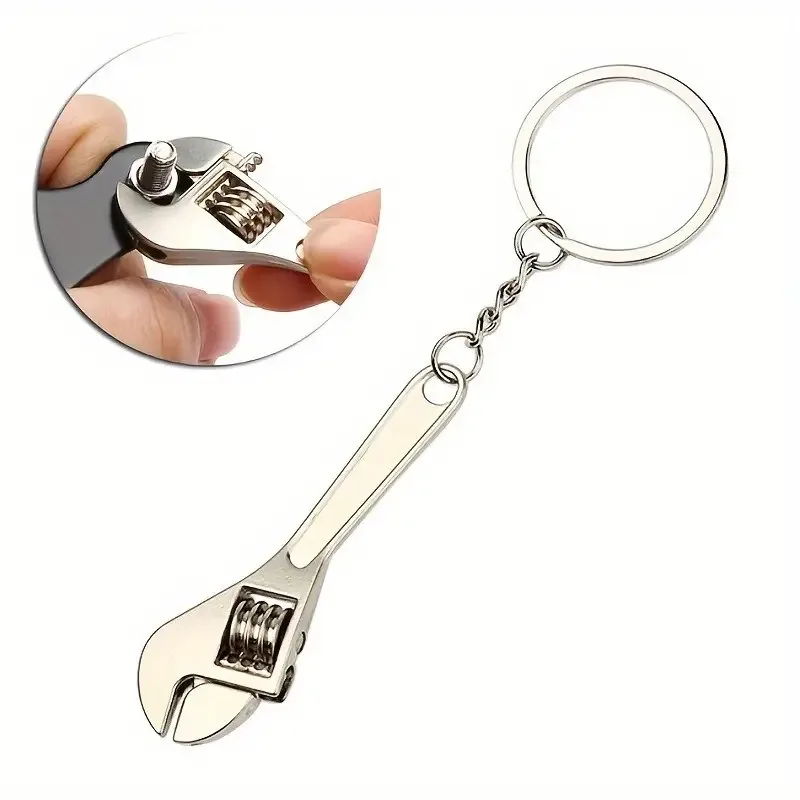 Stainless Steel Mini Wrench Keychain