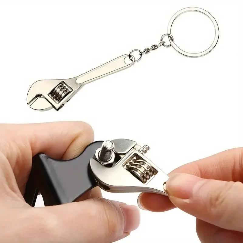 Stainless Steel Mini Wrench Keychain