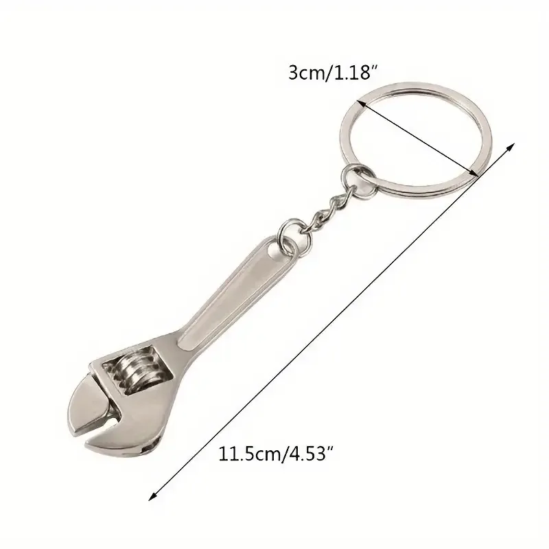 Stainless Steel Mini Wrench Keychain
