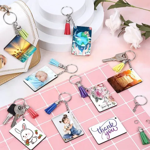 Double sided Sublimated keychain
