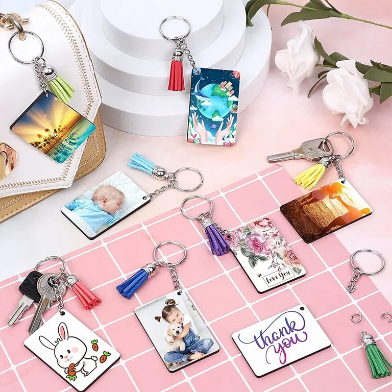 Double sided Sublimated keychain